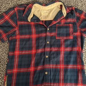 Plaid flannel button down